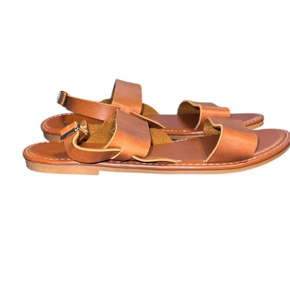 🟠Zulily Brown Faux Leather Sandals – Size 7 - Picture 3 of 5